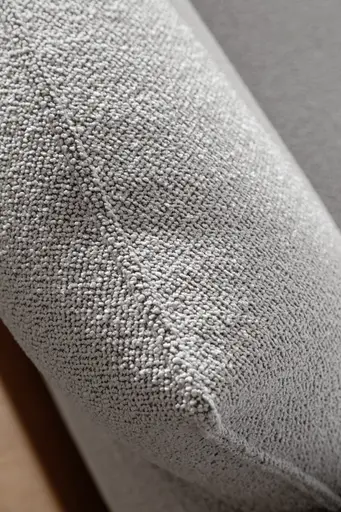 Ecksofa Motone - 2,5-Sitzer mit Ecke rechts, Stoff, Hellgrau