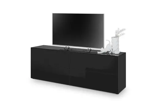 Lowboard - B ca. 181 cm, Schwarz