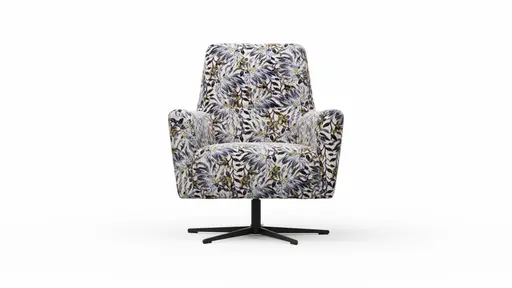 Drehsessel Charlotte - Stoff, Blumig