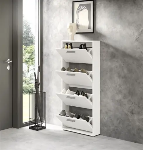 Schuhkipper - B ca. 59 cm, Weiß