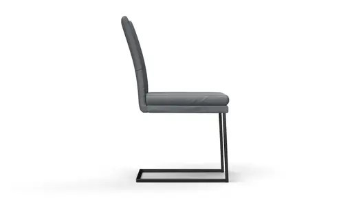 Freischwinger Saragossa - Leder, Anthrazit