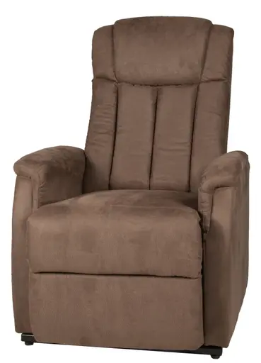 TV-Sessel - Aufstehhilfe, Relaxfunktion, Microfaser, Braun