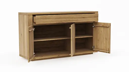 Sideboard Bakersfield - Schublade geschroppt, Asteiche massiv, geölt