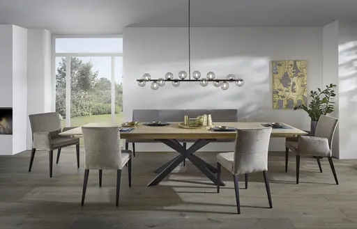 Esstische Talara Lola - LB ca. 220x100cm, Wildeiche Bianco