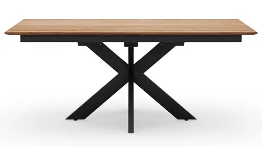 Esstisch Liora - ausziehbar, LB ca. 180x95 cm, Wildeiche massiv, natur geölt