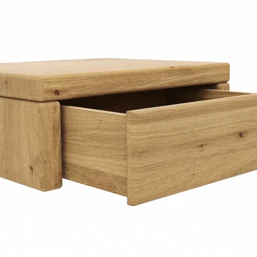 Nachttisch 1660 - Wildeiche massiv, geölt