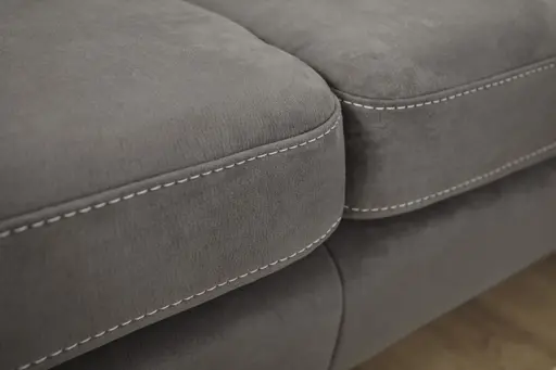 Sofa Arima  H - 2,5-Sitzer inkl. Sitzvorzug (motorisch) und Armlehnen verstellbar, Stoff, Dunkelbraun