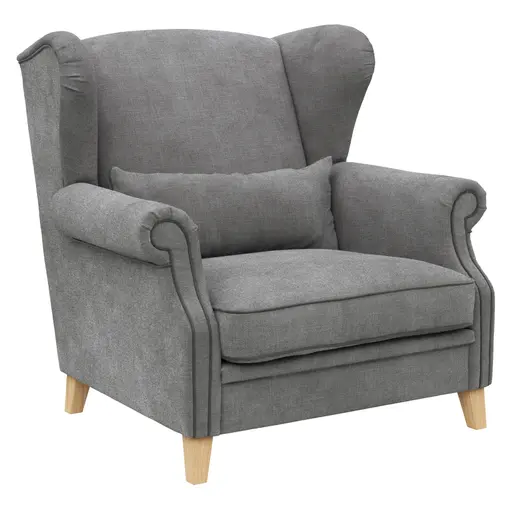 Sessel Mapleton - Stoff, Anthrazit