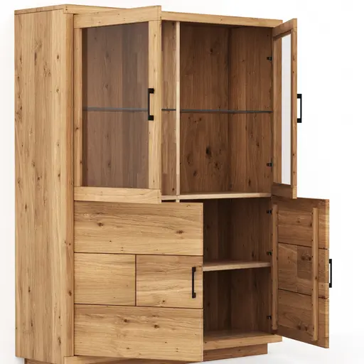 Highboard Hartford - Eiche massiv