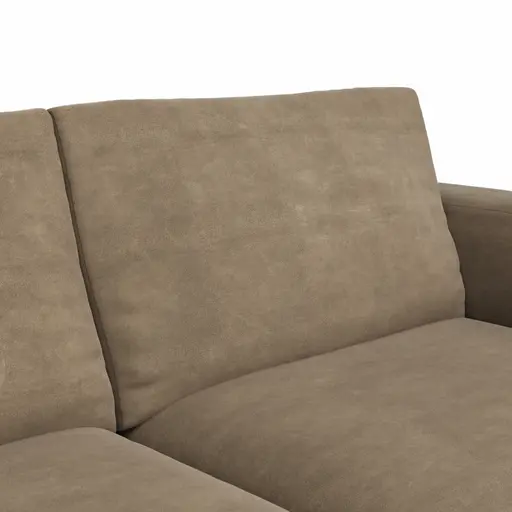 Sofa Stormy - 3-Sitzer, Stoff, Rauchbraun