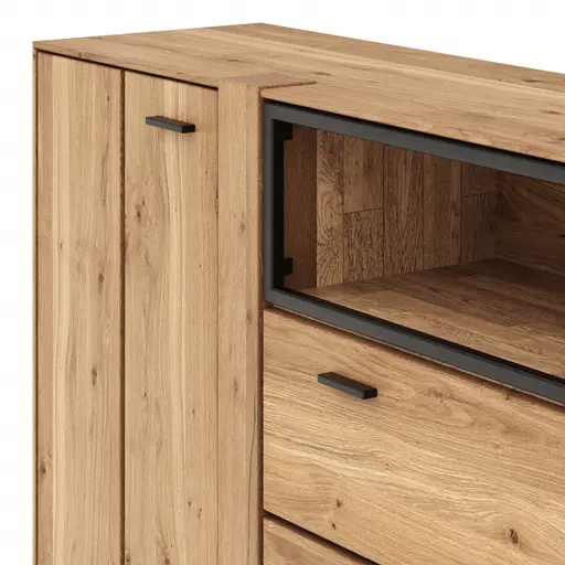 Sideboard Blackpool - Eiche massiv, natur geölt