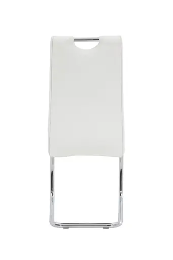 Freischwinger - Kunstleder, Weiß