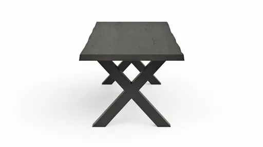 Esstisch Clifton - LB ca. 260x100 cm, Zerreiche massiv, Smoke