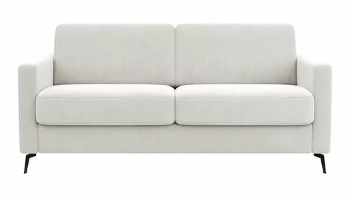 Schlafsofa Laredo - 2,5-Sitzer inkl. Schlaffunktion, Stoff, Offwhite