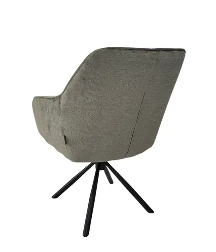 Armlehnstuhl MARLE - drehbar, Stoff, Grün