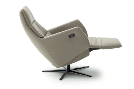 Sessel Possitano - motor. Relaxfunktion mit Herz-Waage-Funktion, Leder, Beige