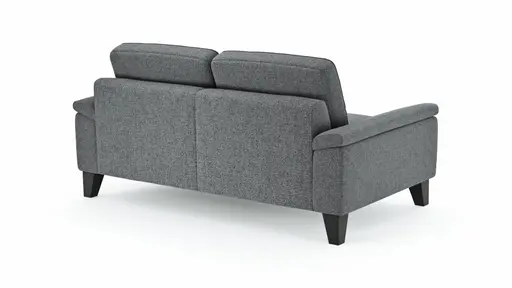 Sofa Oviedo - 2-Sitzer, keine Funktionen, Flachgewebe, Grau