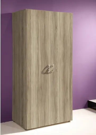 Drehtürenschrank- B ca. 80 cm, Eiche Dekor