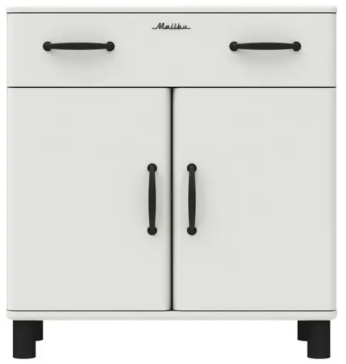 Kommode - B ca. 86 cm, Weiß