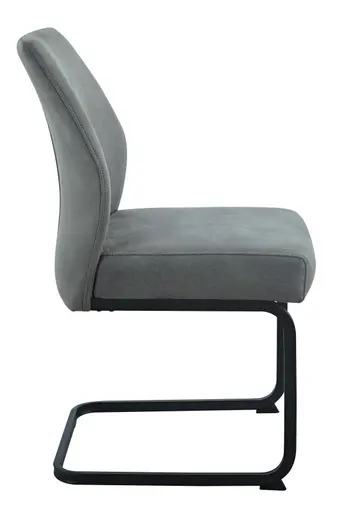 Freischwinger - Stoff, Vintage Anthrazit