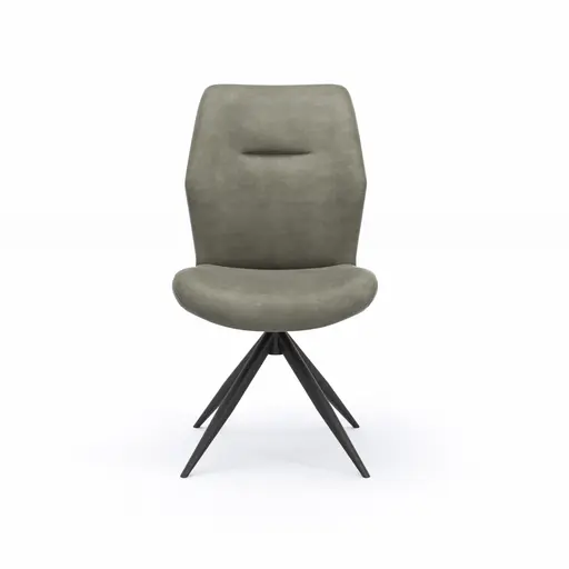 Stuhl Dalyan - drehbar, Stoff, Grau