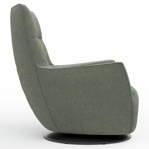 Sessel Lilaia - inkl. Dreh- und Wippfunktion, Stoff, Olivgrün
