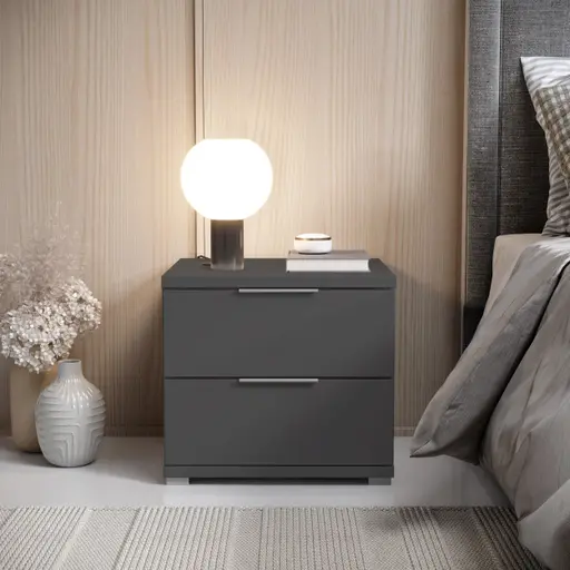 Nachtkommode- Graphit