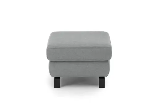 Hocker CALM PLUS 2.0 - BL ca. 66x66 cm, Stoff, Silbergrau