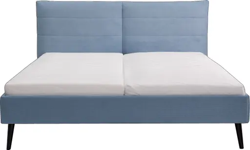 Polsterbett - Liegefläche ca. 180x200 cm, Stoff, Hellblau
