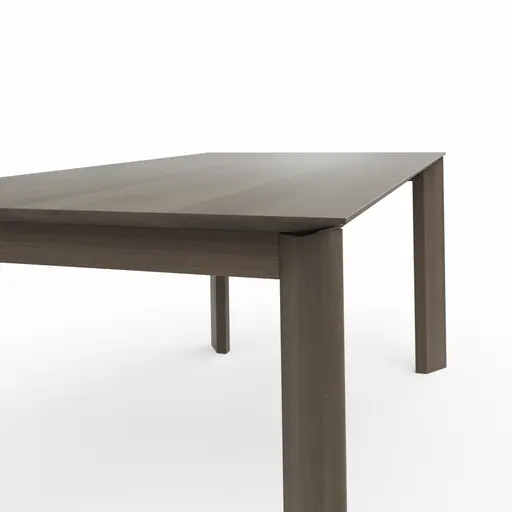 Esstisch Saratoga - ausziehbar, LB ca. 180x95 cm, Buche massiv, silbergrau geölt