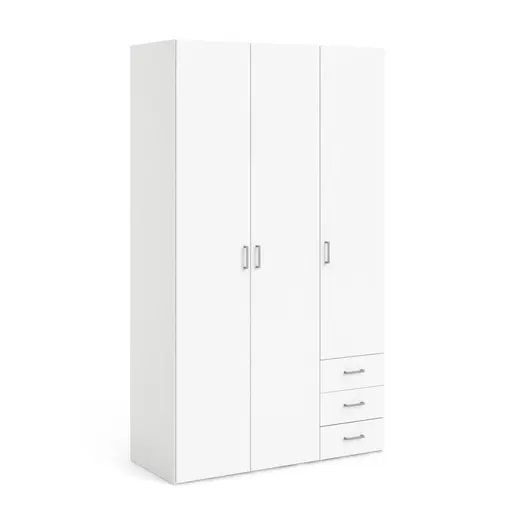 Drehtürenschrank- B ca. 116 cm, Weiß