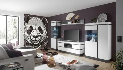 Beistelltisch - Ø/H ca. 45x45 cm, Schwarz, Braun