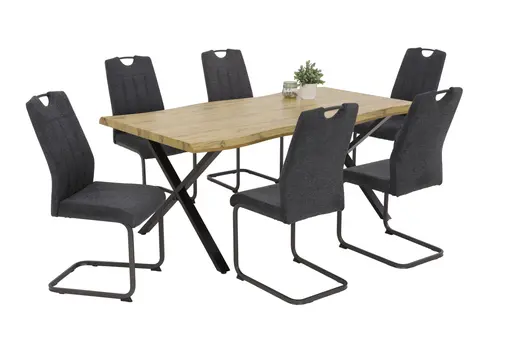 Freischwinger - Stoff, Anthrazit