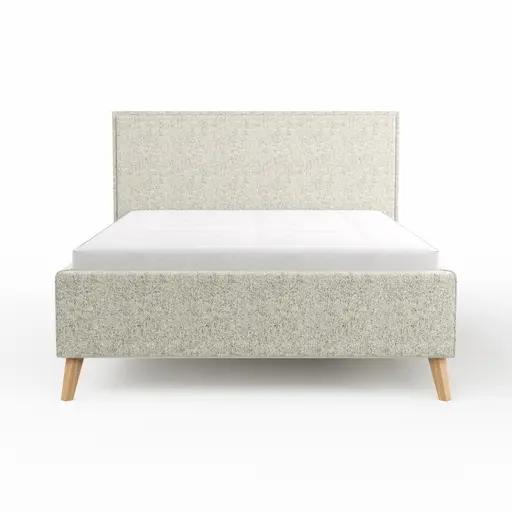 Bettgestell Carmen - Liegefläche ca. 140x200cm, Stoff, Beige