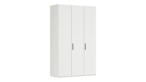 Drehtürenschrank Viana - B. ca. 151 cm, Lack, Weiß