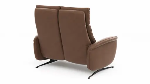 Sofa Sitz.Konzept Sofa - 2-Sitzer inkl. Kopfteilverstellung, Leder, Cognac
