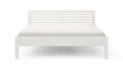 Bettgestell 1660 - Liegefläche ca. 180x200 cm, Kiefer massiv, Weiß
