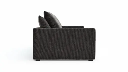 Sofa Ulf - 3,5-Sitzer, Cord, Anthrazit