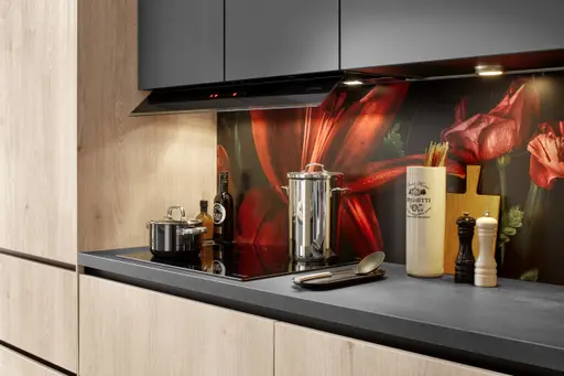 Inseküche 33.170 2 324, Schiefergrau