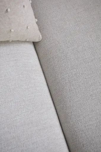 Ecksofa Felipa - Ecke links mit 2,5-Sitzer inkl. Kopfteil verstellbar, Stoff, Natur