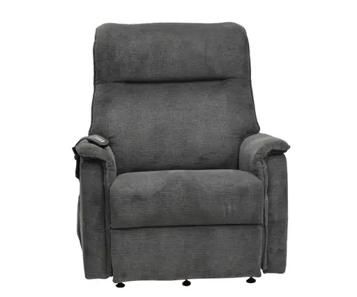 TV-Sessel MIKLAS - Aufstehhilfe, Relaxfunktion, Stoff, Grau