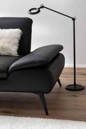 Sofa Collina - 3-Sitzer, Leder, Schwarz