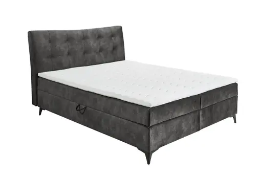 Boxbett- Liegefläche ca. 160x200 cm, Stoff, Espresso