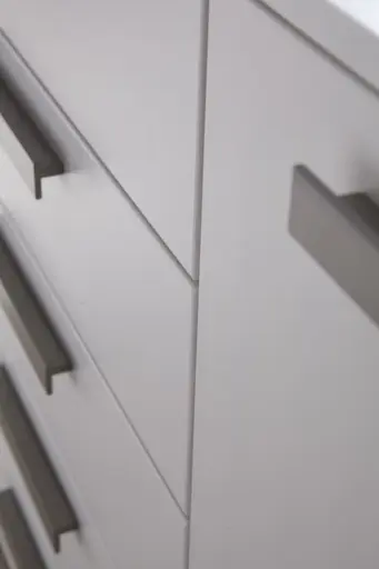 Kommode Viana - Holzwerkstoff, Weiß