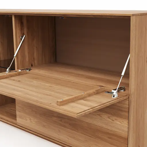 Sideboard Saratoga - Wildeiche massiv, natur geölt