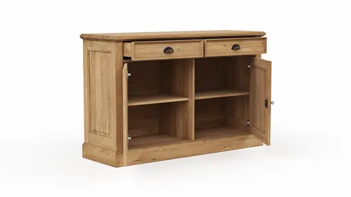 Kommode Louisiana - Wildeiche teilmassiv, geölt