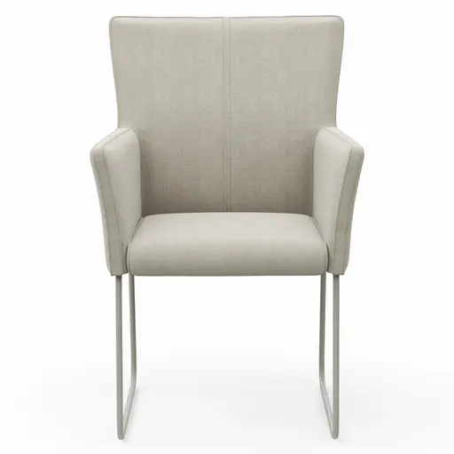 Armlehnstuhl Cosyra - Stoff, Natur