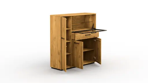 Highboard Savannah - Wildeiche massiv, natur geölt