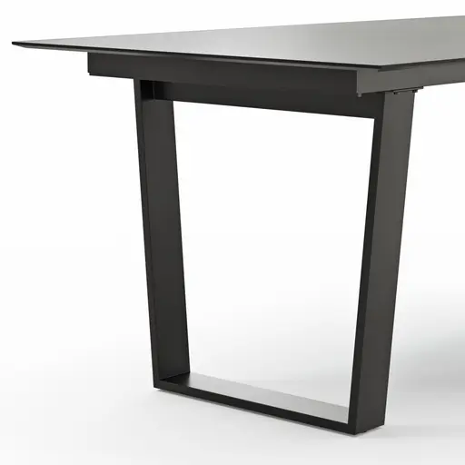 Esstisch Dinner - LB ca. 200x95 cm, Kunststoff, Grau