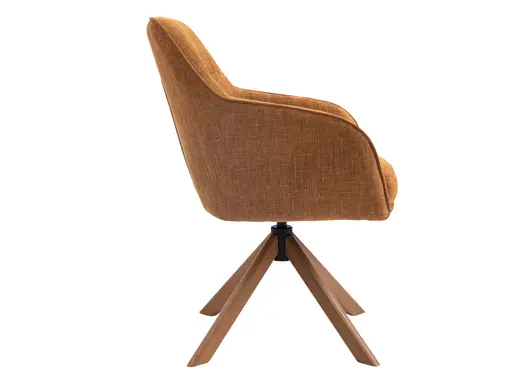 Armlehnstuhl - drehbar, Stoff, Rost